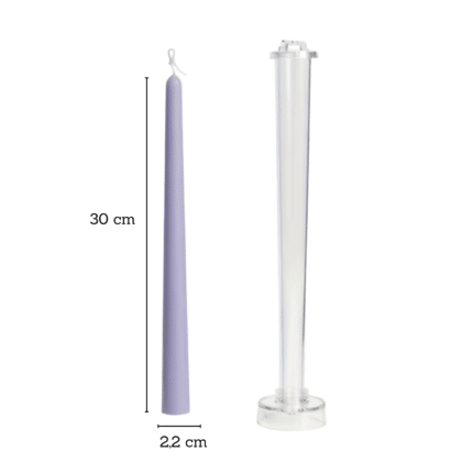 Plastmasas forma plānām galda svecēm 30 × 2,2 cm