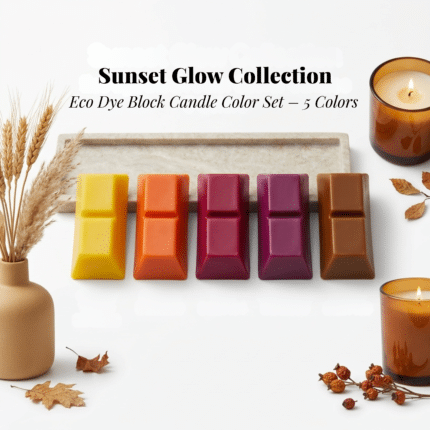 Eco Dye Block krāsu komplekts svecēm “Sunset Glow Collection” (5 krāsas)