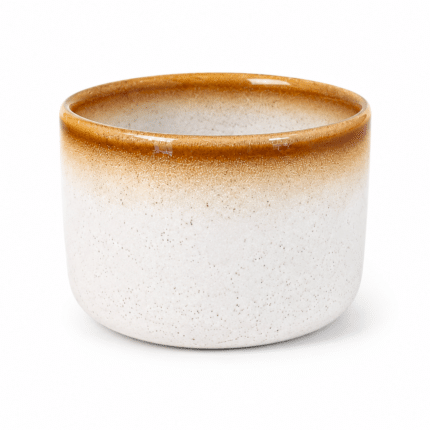 LIMITED EDITION: akmens masas keramikas trauks svecēm BEIGE, 250 ml