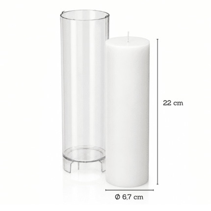 Plastmasas veidne cilindriskai svecei, Ø 67 × 220 mm