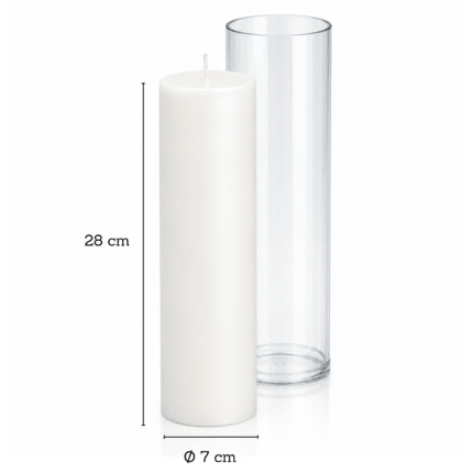Plastmasas forma cilindriskai svecei, Ø 70 × 280 mm